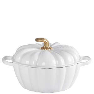 Le Creuset White Cast Iron Pumpkin Casserole 24cm